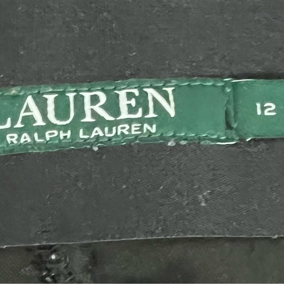 Ralph Lauren Black velvet cropped Straight Leg Pants 12 - Picture 2 of 7